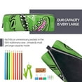 thumbnail image 5 of Naloa CROCODILE HEAD Leather Pencil Case, Makeup Pouch, Zipper Pouch for Daily Essentials, Storage Organizer, Cosmetics and Stationary Bag, 5 of 7