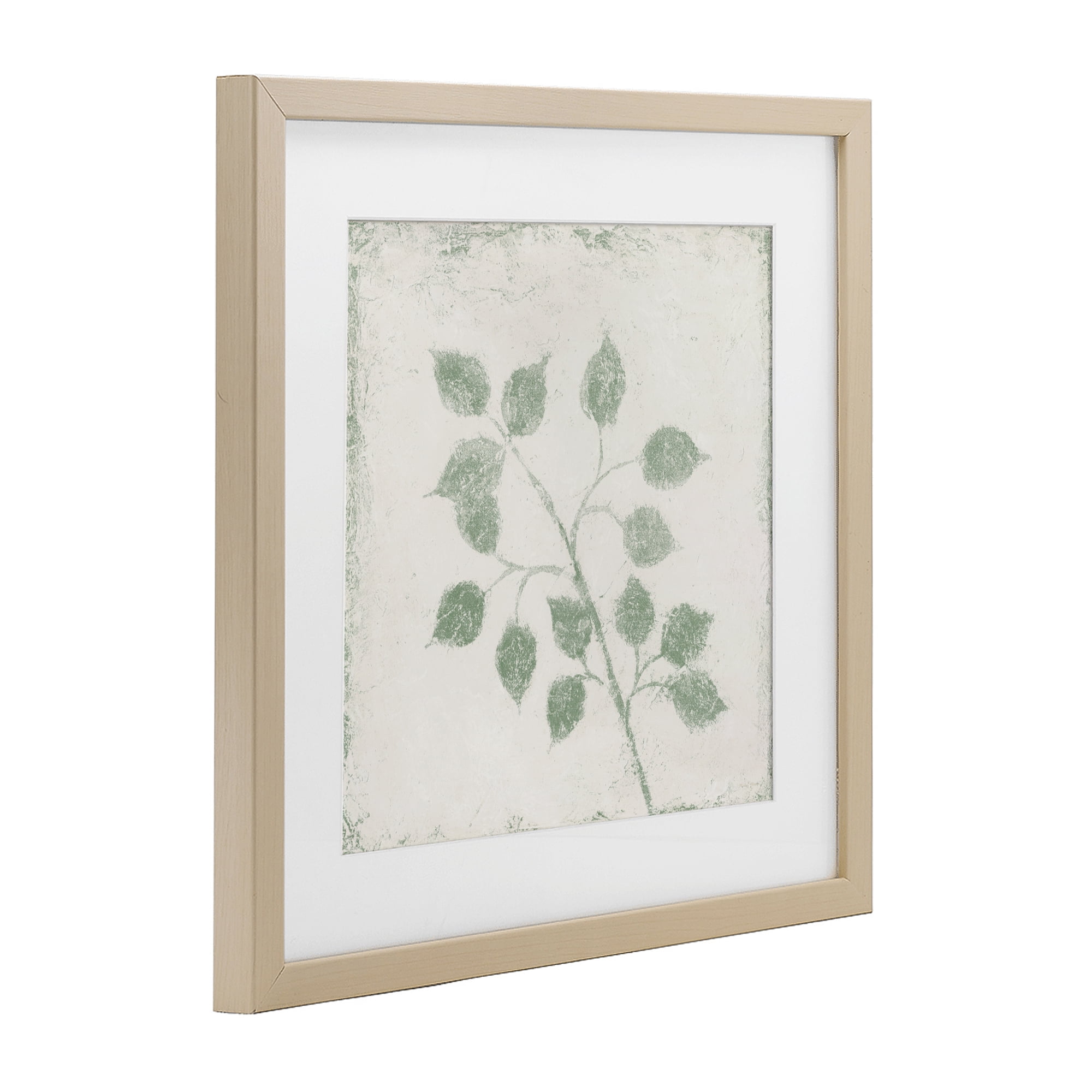 Stupell Industries November Leaves Plant Sprig Birch Framed Print Under Glass, design by Michael Marcon