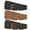 Black+Coffee+Brown, variant on 2 Pack JASGOOD Women Braided Leather Belts Skinny Woven Belt for Jeans Pant Dresses