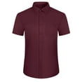 thumbnail image 3 of Youclos Men's Short Sleeve Dress Shirts Casual Button Down Shirt Regular Fit, 3 of 7