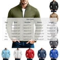 thumbnail image 4 of Frnrwgo Mens Sweatshirt Loose Fit Stand Collar Long Sleeve Solid Color Sports Casual Home Top, 4 of 10