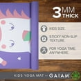 thumbnail image 2 of Gaiam 3MM Enfants Tapis Yoga Minte Ores, 2 of 6