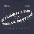 thumbnail image 2 of Women's The Flash Multiverse Curved Logo Graphic Tee Navy Blue Large, 2 of 4