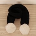 thumbnail image 6 of Kids Boys Girls Winter Warm Christmas Hat Scarf Set Toddler Cute Thermal Knit Beanie Cap Circle Little Boys Girls Soft Stretch Hat for 1-5 Years Old Boys Girls, 6 of 7