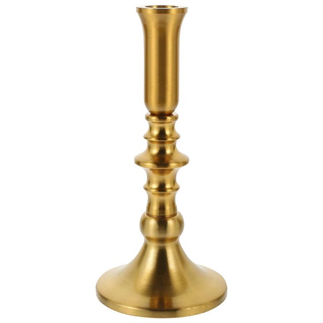 Rustic Candlestick Holders Metal Candlestick Holder Tabletop Simple Style Aluminum Wedding Party Banquet 1Pcs