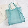 thumbnail image 1 of Granjero Gordo Bolso de mano tejido y bolsas de cosméticos, bolso de mano tejido elegante de playa de verano, bolso de hombro de 12,2 x 8,66 x 14,96 pulgadas (azul), 1 of 4
