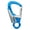Sapphire Blue, Silver, variant on Riousery 35KN Heavy Duty Climbing Carabiner Clip, D-Shaped Screw Lock Device for Rock Climbing, Mountaineering and Rappelling, Aviation Aluminum - Sapphire Blue and Silver