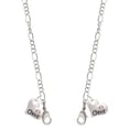 thumbnail image 1 of Cheer Heart with AB Crystal Silvertone Face Mask Necklace, 1 of 2