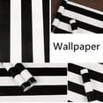thumbnail image 2 of 17.7inch By 118inch White Black Striped Wallpaper Peel Stick Decorative Film Vinyl Paper Cabinet Dresser Drawer Contact Paper, 2 of 7
