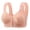 Khaki, variant on Women's Front Closure Lace Bra with Leaf Pattern - Wireless Full Coverage Bandeau with Wide Straps for Everyday Comfort & Support