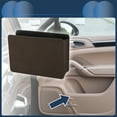 thumbnail image 2 of Unique Bargains Car Trash Can Hanging Car Door Back Seats Faux Leather Trash Bin Dark Brown 1pcs, 2 of 6