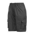 thumbnail image 3 of Niuer Workout Hiking Cargo Shorts for Men Elastic Waist Drawstring Casual Summer Beach Lounge Overalls Shorts with Pocket, 3 of 4