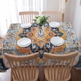 thumbnail image 5 of Vintage Wallpaper Murals Table Cloth Waterproof Dining Tablecloth Kitchen Decorative Party Table Cover, 5 of 6