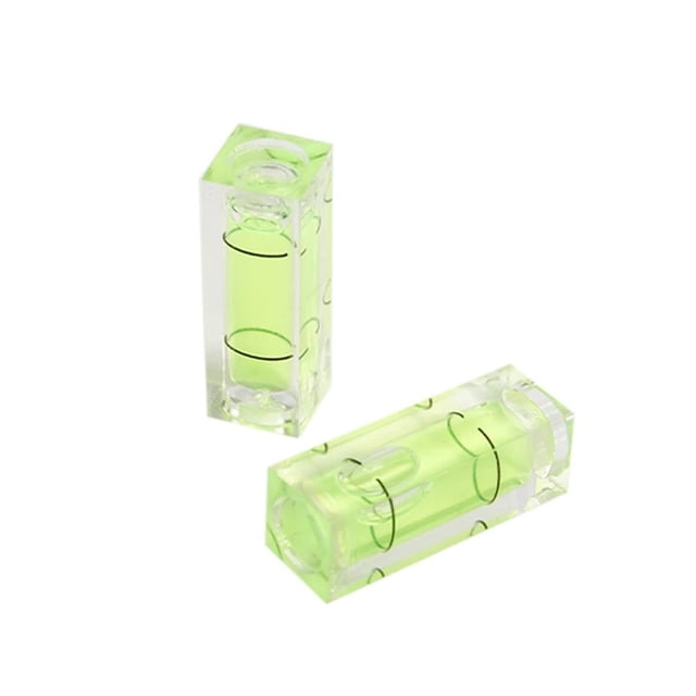 Ruibeauty 2Pcs 29X10X10Mm Square Spirit Level Horizontal Precision Bubble Measuring Tools