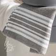 thumbnail image 6 of over&back Woven Striped Cloth Napkins - Washable Napkins Set for Mixing, Matching, and Creating a Custom Home Decor Tablescape - Grey, 6 of 11
