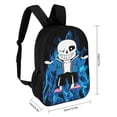 thumbnail image 3 of Undertale Sans Backpack 17 Inch Shoulder Bag Sturdy Laptop Backpack Daypack for Men Women Travel School, 3 of 8