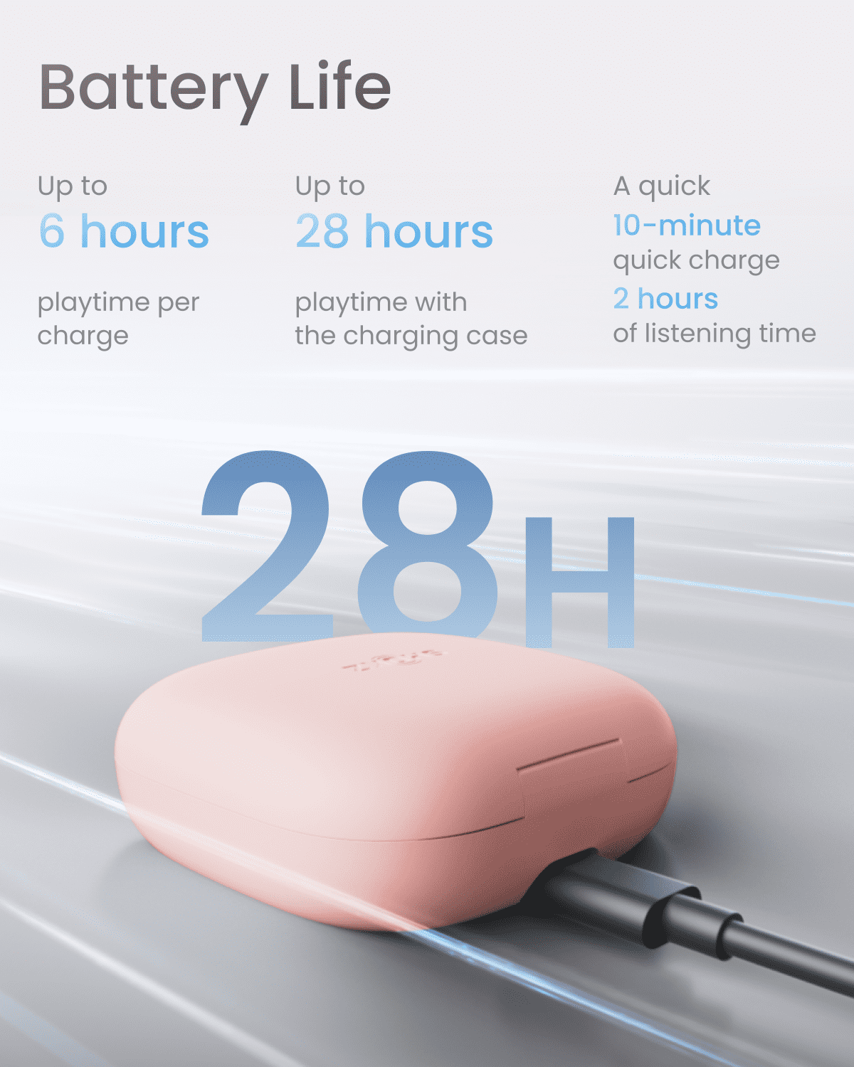 Shokz OpenFit Air - Open-Ear Headphones, True Wireless Earbuds, Water Resistant, Secure Earhooks for Daily Use, Pink