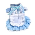 thumbnail image 1 of 1 Uds. Traje de sirvienta para padres e hijos Gato perro suministros de ropa de primavera y verano puede colgar falda para perro que camina con tracción, 1 of 6