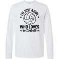 thumbnail image 3 of Inktastic I'm Just a Girl Who Loves Volleyball Long Sleeve T-Shirt, 3 of 5