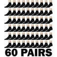 thumbnail image 5 of SOCKS'NBULK 60 Pairs Kids Ankle Wholesale Bulk Pack Athletic Sports Socks, by SOCKS'NBULK (Black), 5 of 5