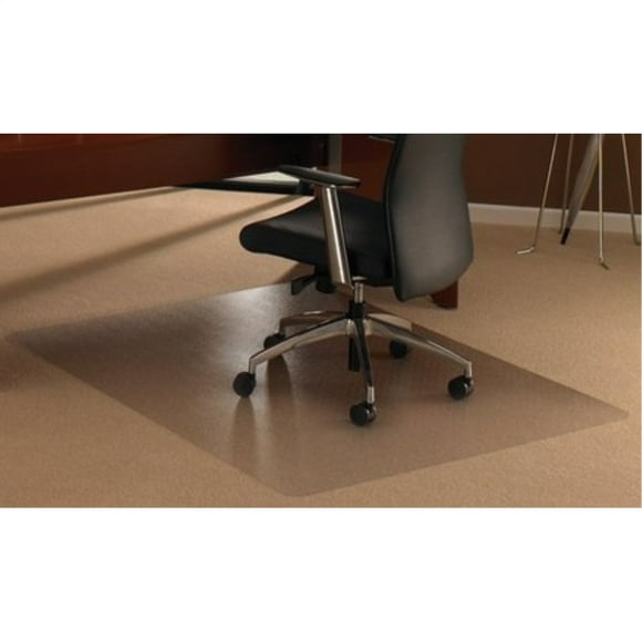 Cleartex Ultimat Polycarbonate Rectangular Chair mat for Low & Medium Pile Carpets up to 1/2" (47" X 30")