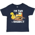 thumbnail image 3 of Inktastic I'm 2 and Crushing It Construction 2nd Birthday Boys or Girls Toddler T-Shirt, 3 of 5