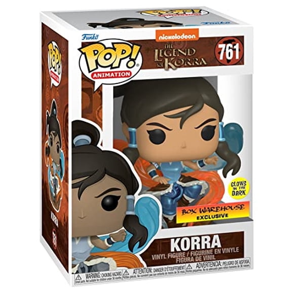 Funko POP! Animación Leyenda de Korra Korra Resplandor en la oscuridad y metálico Funko POP