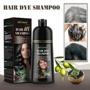 HailiCare Coconut Oil Essence Hair Color Shampoo Moisturizing Hair Dye Shampoo,500ml (Black)