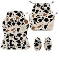 thumbnail image 2 of Jiueut Cow Print Gaming Chair Cover with Armrest Pad, Stretchable Computer Chair Covers Thick Rotating Chair Seat Protection Anti-Dust High Back Chair Slipcover with Elastic Bottom, 2 of 7