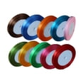thumbnail image 1 of 10 Rolls of Gift Packing Ribbons DIY Decorative Strap Ribbon Wrapping Band for Birthday Wedding Party, 1 of 7