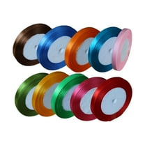 LABELEPH Ribbon Polyester Fruit Green Diy Ribbons Birthday Party 10 Rolls 0.4x86.6in