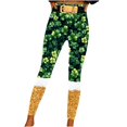 thumbnail image 2 of Awdenio Yoga Pants for Women Plus Size St. Patrick's Day Leggings for Women High Waist Stretchy Elastic Leggings Pants, 2 of 7