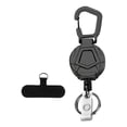 thumbnail image 2 of KLKCMS Retractable Keychain with Phone Tether Carabiner Badge Holder for Traveling Style F, 2 of 9