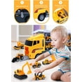 thumbnail image 2 of Toys for Boys,12 Pcs Engineering Die-cast Construction Car Toddler Toys for 3 Year Old Boys Vehicles Gifts Kids Toys for Age 3 4 5 6 7 Year Old Boys, 2 of 5