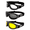 Clear-Smoke-Yellow, variant on Global Vision Eliminator Padded Motorcycle Dirt Bike Riding Goggles Bundle for Day & Night (Clear-Smoke-Yellow-Blue Mirror)