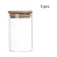thumbnail image 3 of Advancent Paquete de 3 frascos de vidrio, almacenamiento de botellas selladas, hogar, comedor, cocina, comida, bolsa de té, organizador, Cocina y Comedor, 3 of 6