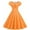 Orange, variant on Women 50s 60s Vintage Short Sleeve Polka Dot Cocktail Swing Dress 1950s Retro Rockabilly Audrey Hepburn Prom Party Dresses Orange XXL