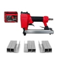 thumbnail image 2 of Air Nail Gun Furniture Pneumatic Nailer Construction Stapler Upholstery Tacker Tools With Staples, 2 of 7