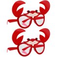 thumbnail image 3 of Gafas con forma de cangrejo, accesorios de fotografía, novedad, fiestas hawaianas, 2 uds., 3 of 7