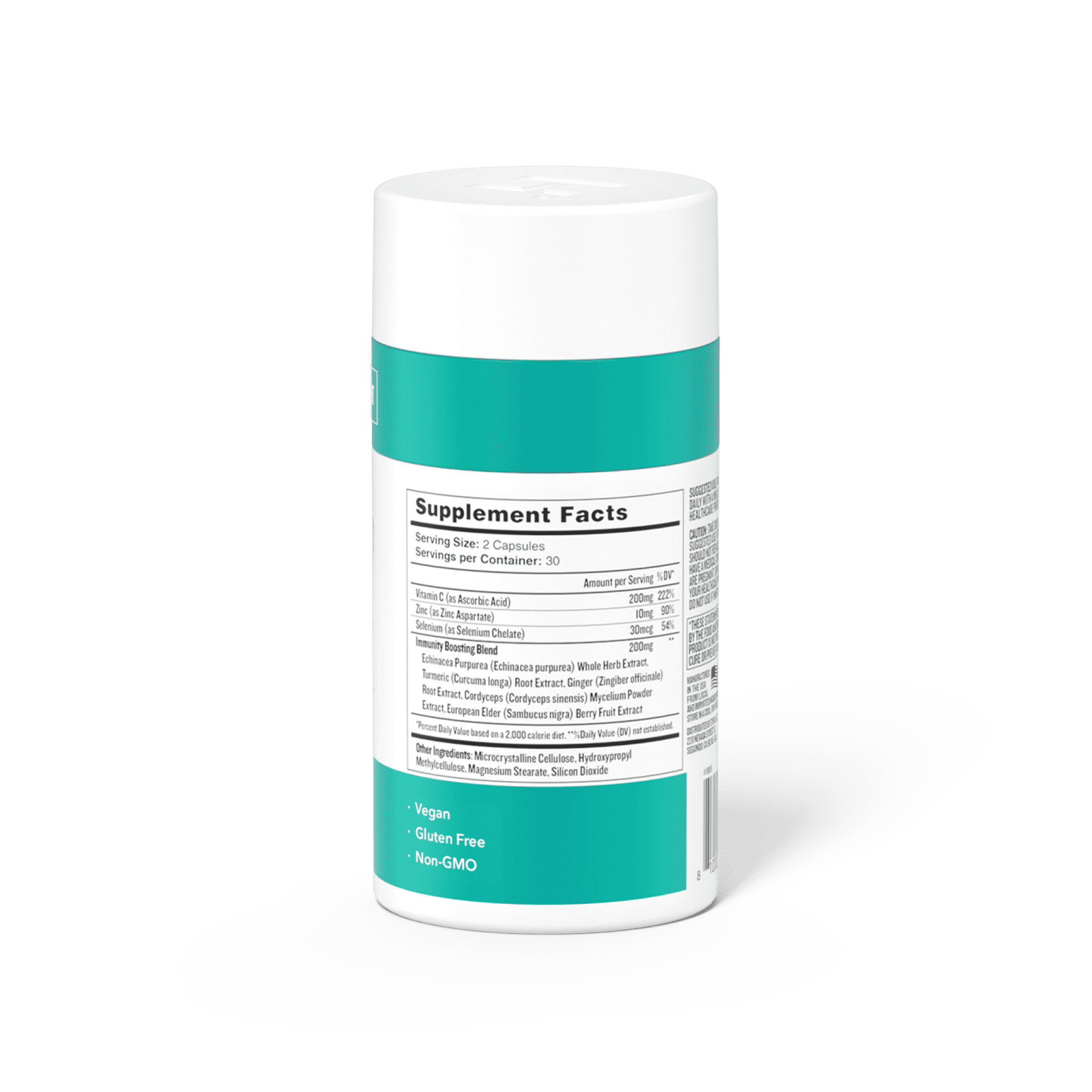 Health By Habit Immunity Supplement, Echinacea, Elderberry, Zinc, 60 Capsules