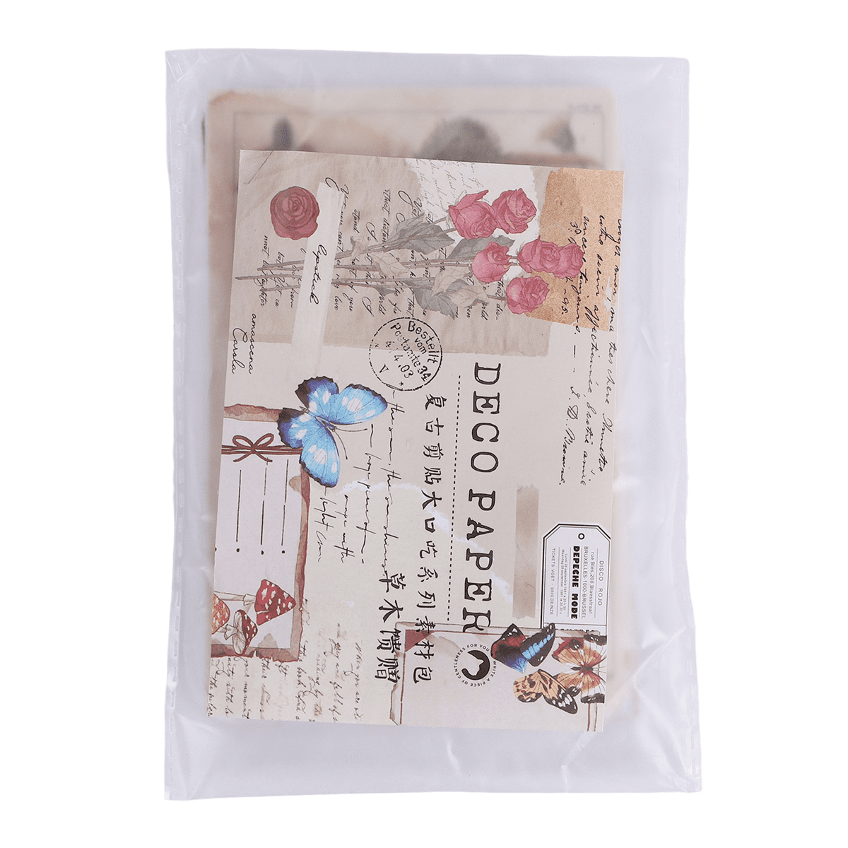 Lot De 5 Paquets D'autocollants Vintage – Papier Artisanal Pour Scrapbooking