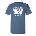 thumbnail image 1 of Math Side Sarcastic Humor Graphic Novelty Super Soft Ring Spun Funny T Shirt, 1 of 3