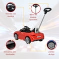 thumbnail image 2 of Carro Montable BMW Z4 Para Niños y Bebes 3 En 1 Carriola Camina o Monta Coche Con Música y Claxón Rojo, 2 of 6