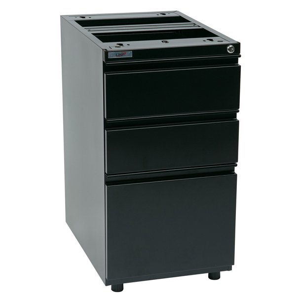 Osp Furniture Open Top 22 Ft Pedestal File Cabinet With Adjustable Glides Walmart Com Walmart Com