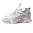 thumbnail image 2 of Womens Sneakers Low-top Breathable Solid Color Mesh Sneakers for Women Lace Up Platform Casual Comfortable Trainers Fashion Versatile Candy Color, 2 of 4