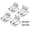 4 pack, variant on Stainless Steel Belt Clip for Power Tool Convenient Accessories for Craftsmen and Builders Easy Tool Access And Security