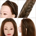 thumbnail image 4 of SEGO Braided Headband With Teeth Hair Hoop Braid Headband Fishtail Braids Hairband With Tooth Synthetic Fish Tail Hair Band Plaited Hairband Women Headband Hairpiece For Girl, 4 of 7