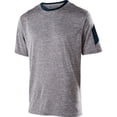 thumbnail image 5 of Holloway Sportswear S Boys Electron Short Sleeve Shirt Graphite Heather/Navy 222626, 5 of 5