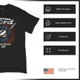 thumbnail image 6 of Ford F-100 Lightning Bolt Gear FoMoCo T-shirt Vintage Classic Pickup Truck 1953 Iconic Retro Emblem Men's Tee, 6 of 7