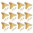 thumbnail image 1 of 12 Pcs Decorative Corner Protectors for Wooden Jewelry Boxes, Gift Boxes, Iron Borders, Gold, 1 of 4